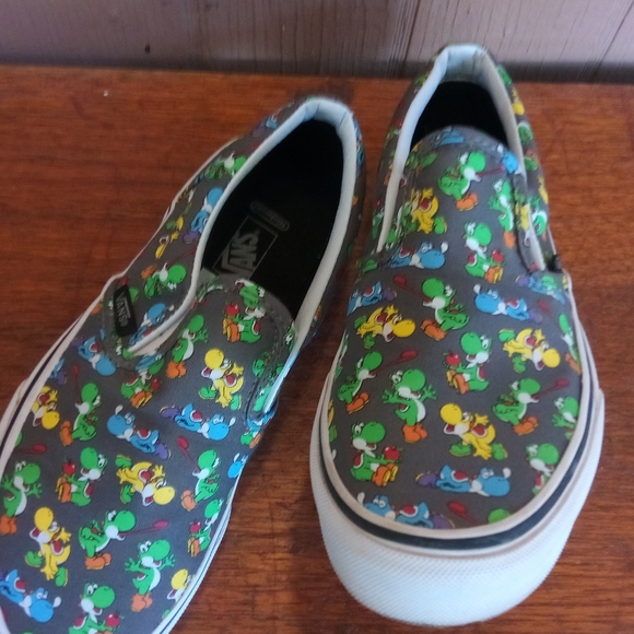 Vans Nintendo Yoshi Pewter Slip On Shoes - Picture 5 of 8
